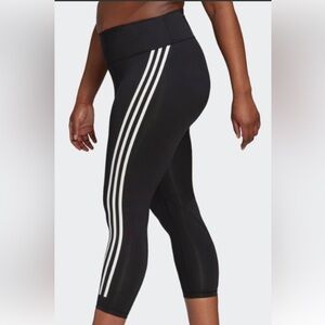 Adidas Black‎ Tights with Triple White Stripes